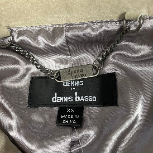 Dennis by Dennis Basso Women’s Size XS Beige Taupe Leather Jacket Full Zip NWT! - Picture 4 of 12